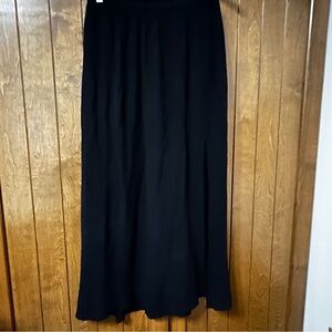 VELVET BY GRAHAM & SPENCER black maxi skirt with slit